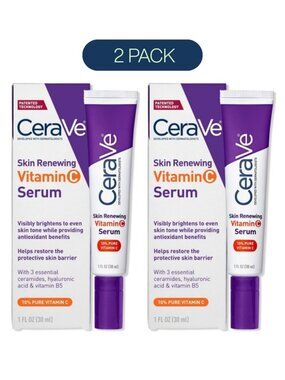 Pack of 2 CeraVe Skin Renewing Vitamin C Serum (1 fl oz / 30 ml)